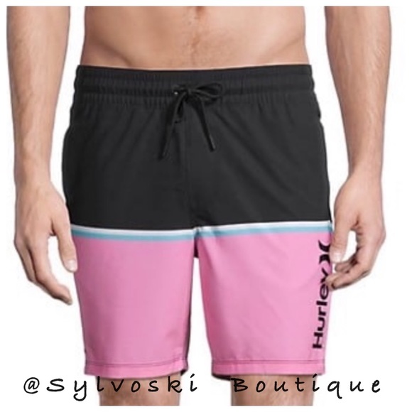 🔥Hurley Volley Color Block Swim Trunks  NWT - Picture 5 of 10